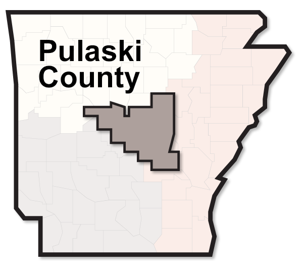 Pulaski County map