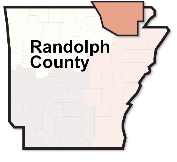 Randolph County map