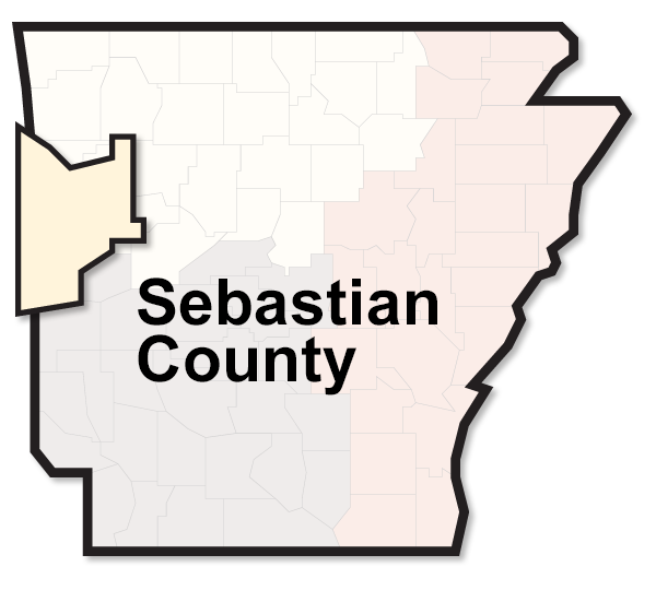 Sebastian County map