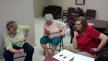 people exercising in Extension Get Fit class