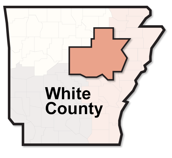 White County map