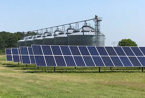 Farm Using Solar Panels in Desha County AR