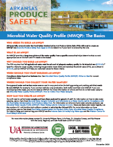 pdf with introductory information on Microbial Water Quality Profiles
