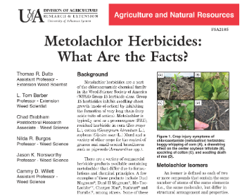 Metolachlor Factsheet