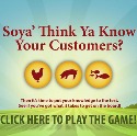 Illustration icon with blue sky reading 'Soya think ya know your customers'