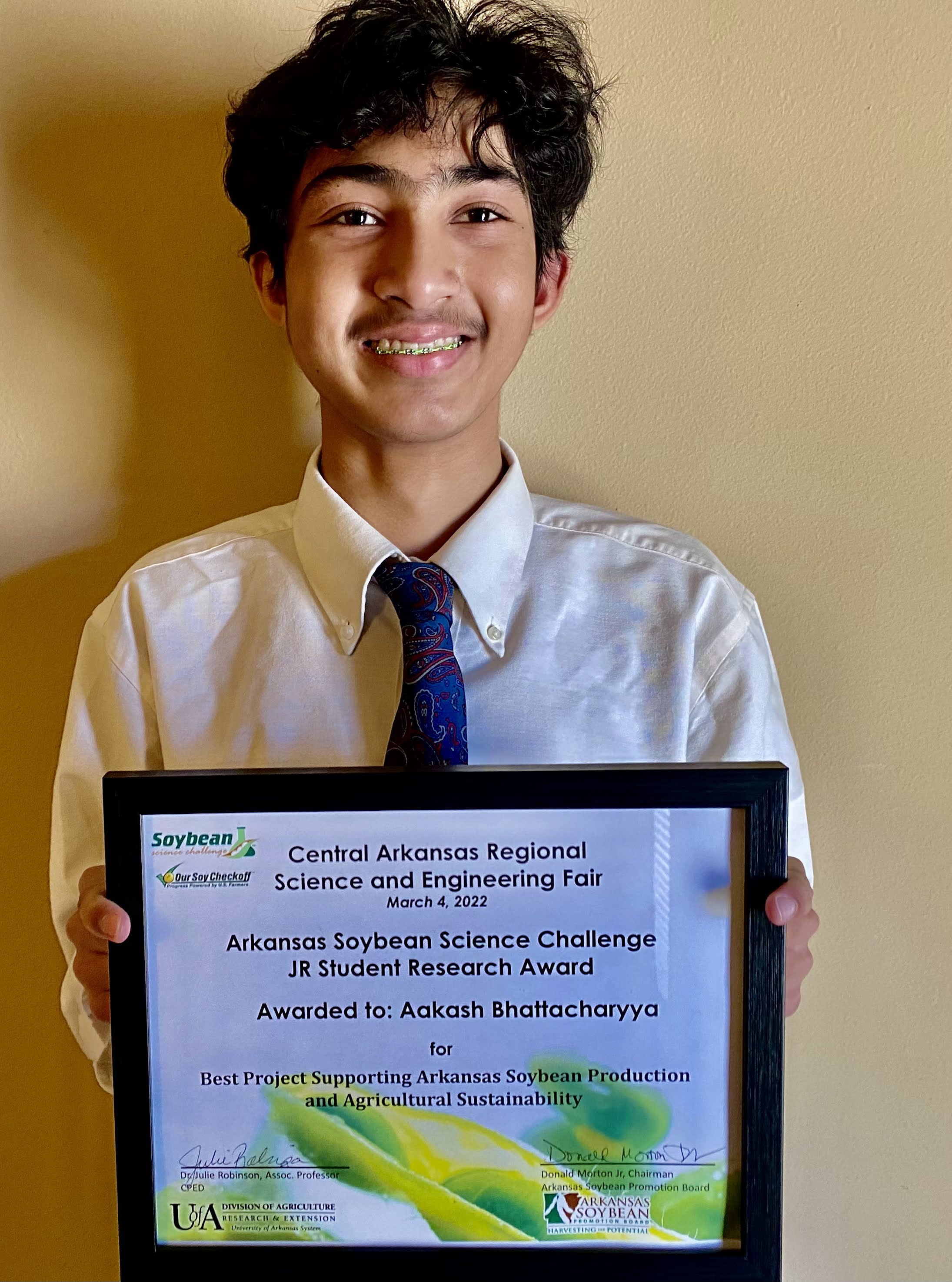 Aakash Bhattacharyya CARSEF JR Winner