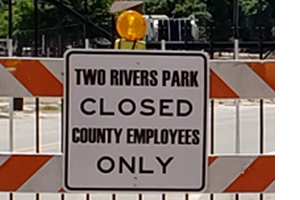 Closed Gates at Two Rivers Park
