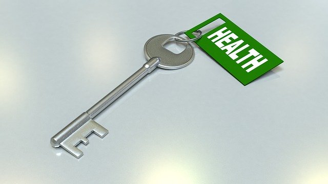 key with health tag