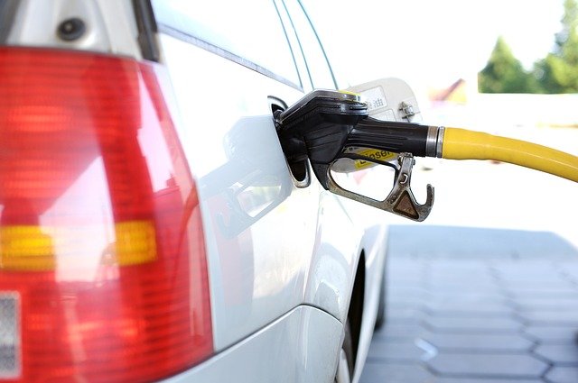 refueling at the gas pump