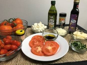 Ingredients for Quick Caprese Salad Recipe