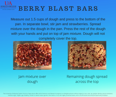 Step two for berry blast bars
