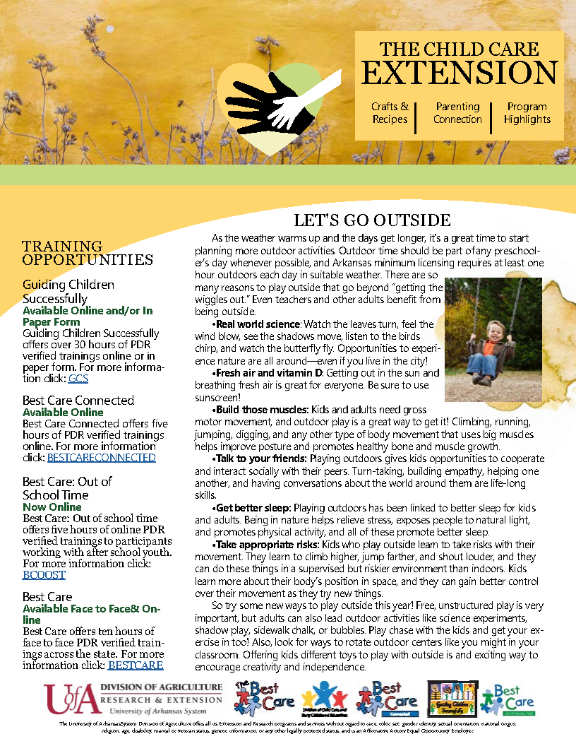 1st page of the 2021 spring newsletter First page of the 2021 spring newsletter