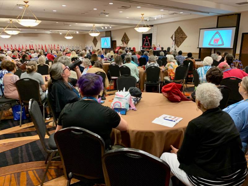 Group of EHC Members sitting in a general session at the 2022 EHC State meeting