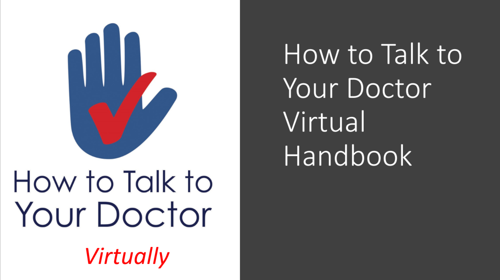 How to talk to your doctor virtual handbook 