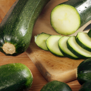 sliced zucchini