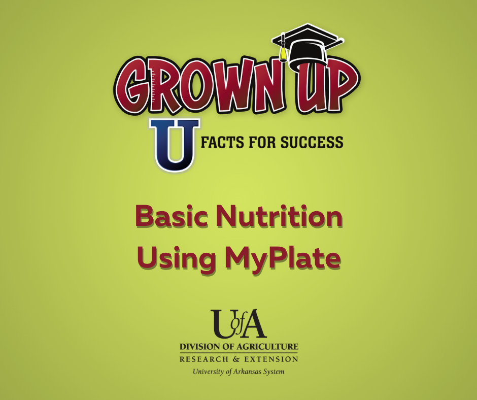 Grown Up U Season 2 Episode 1 Basic Nutrition Using MyPlate