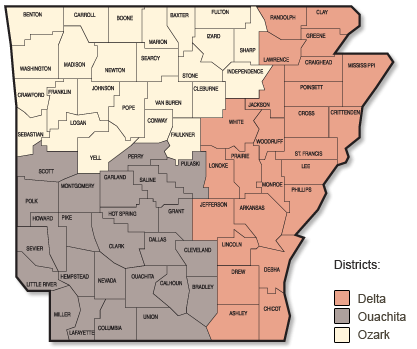 County Extension Map