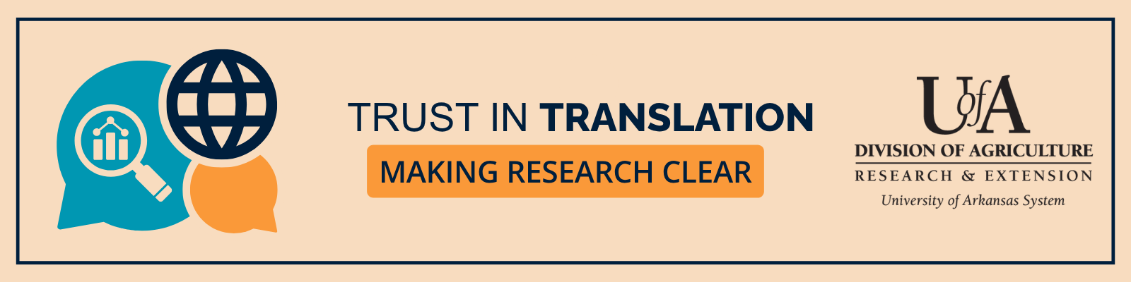 Trust in Translation: Making Research Clear, UADA Logo