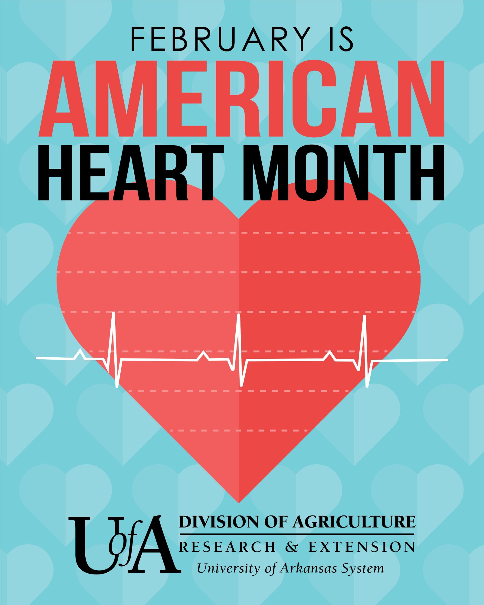 Cartoon illustration of heart on a light blue background with EKG image across it.