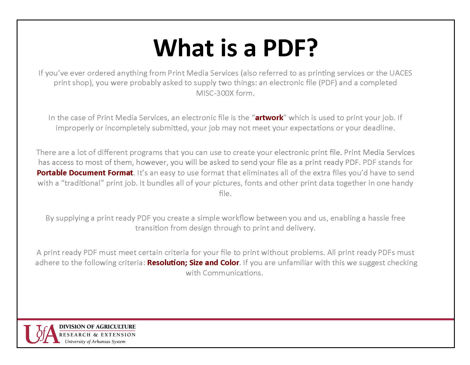 What is a PDF