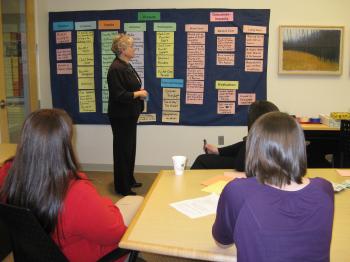 Woman Facilitating Discussion