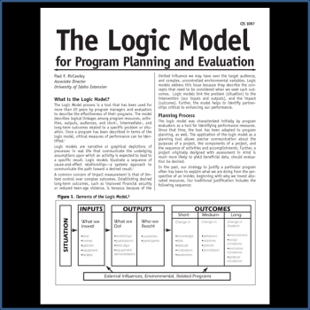 The Logic Model for Program Planning and Evaluation by University of Idaho Extension