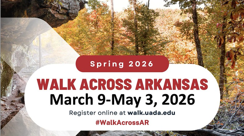 WAA.jpg Walk Across Arkansas: March 9-May 23, 2026.