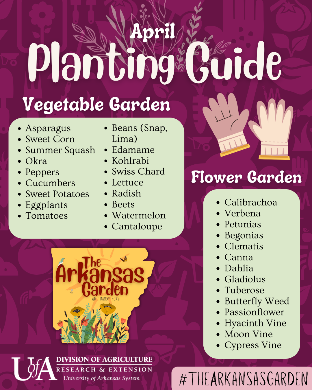 April Planting Guide for social media