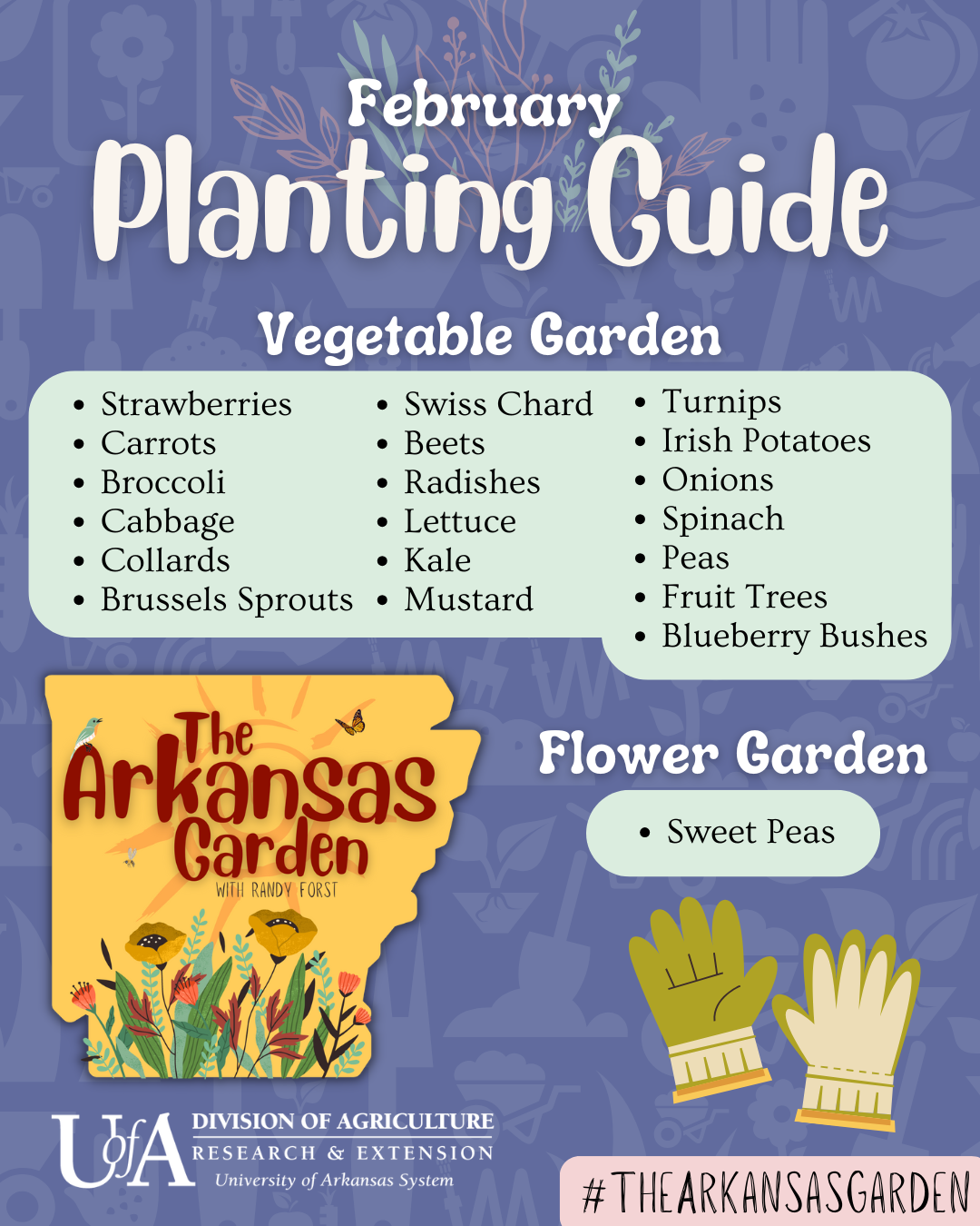February Planting Guide for social media