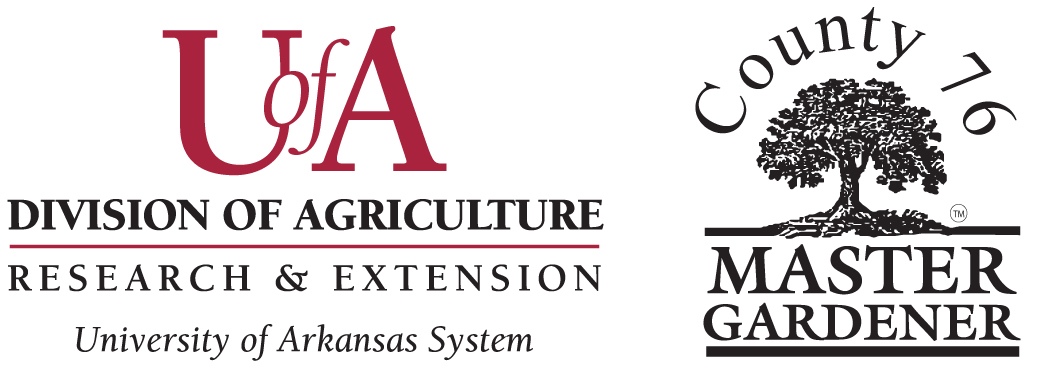 logo for UA master gardener and county 76