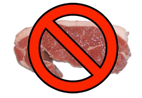 No meat, bones, or fatty foods